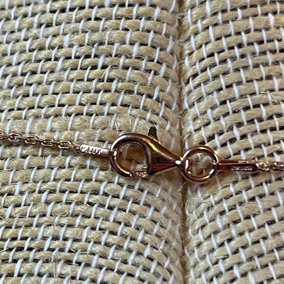 24” Multi Tone Gold Over 925 Italian Sterling Silver Moon Cut Necklace - Picture 10 of 16